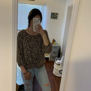 cheetah print top